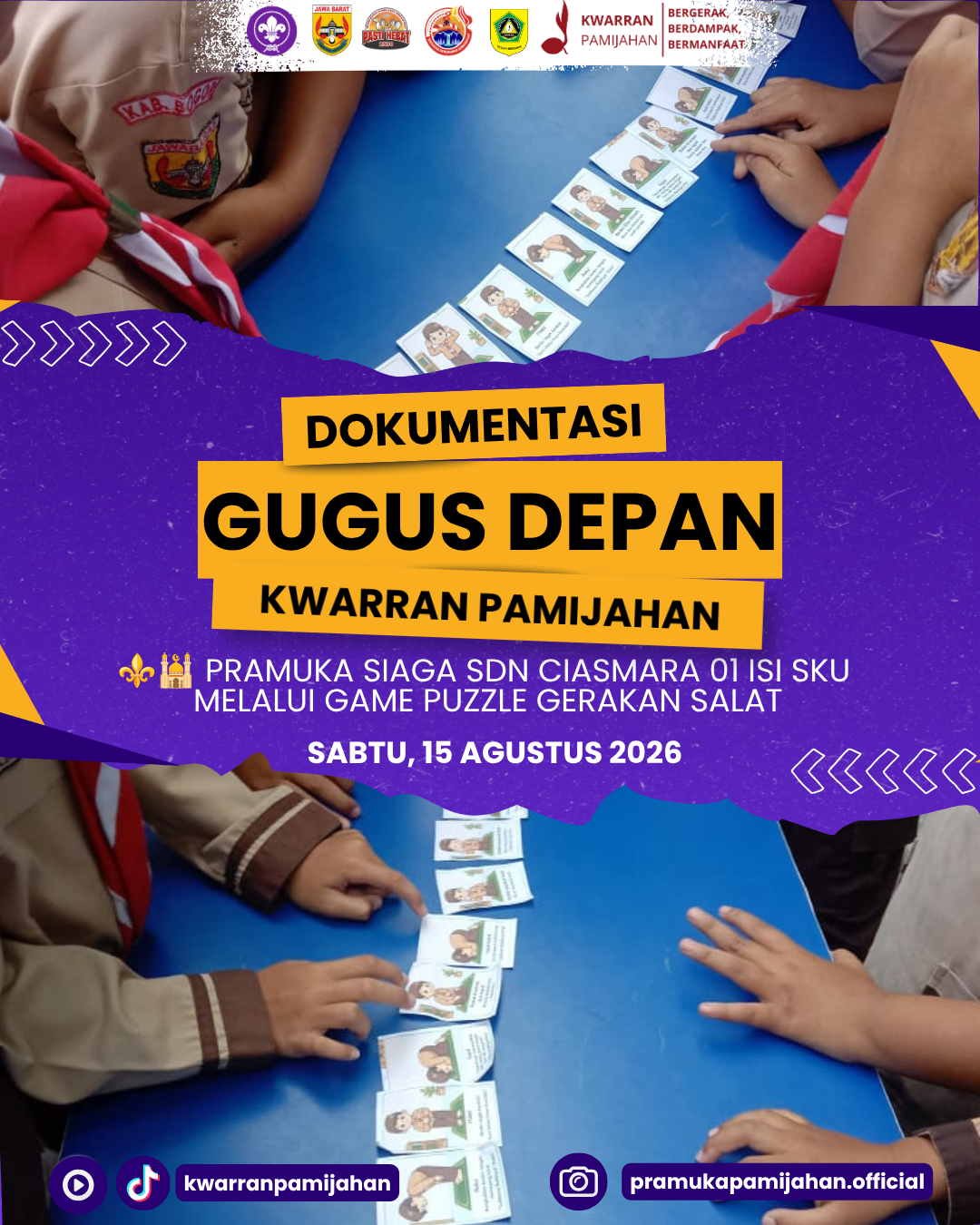 ⚜️🕌 Belajar Agama dengan Cara Menyenangkan! Pramuka Siaga SDN Ciasmara 01 Isi SKU melalui Game Puzzle Gerakan Salat