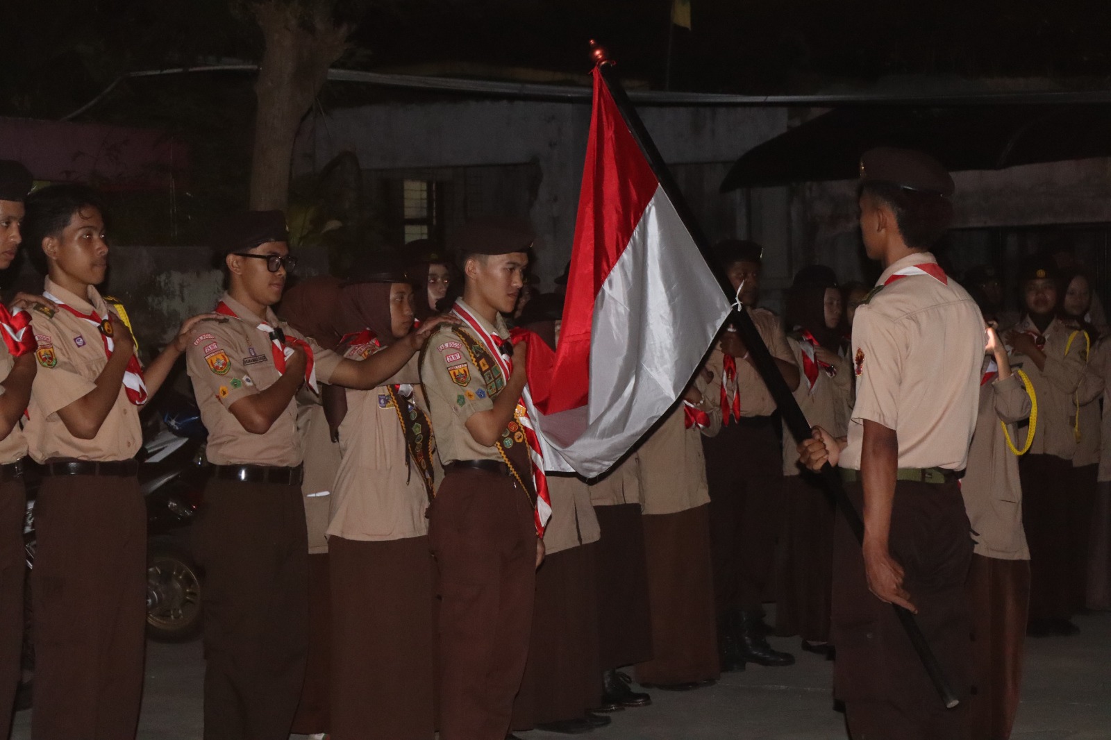 Renungan dan Ucap Ulang Janji Hari Pramuka ke-65, Kwarran Caringin Kobarkan Semangat Pengabdian