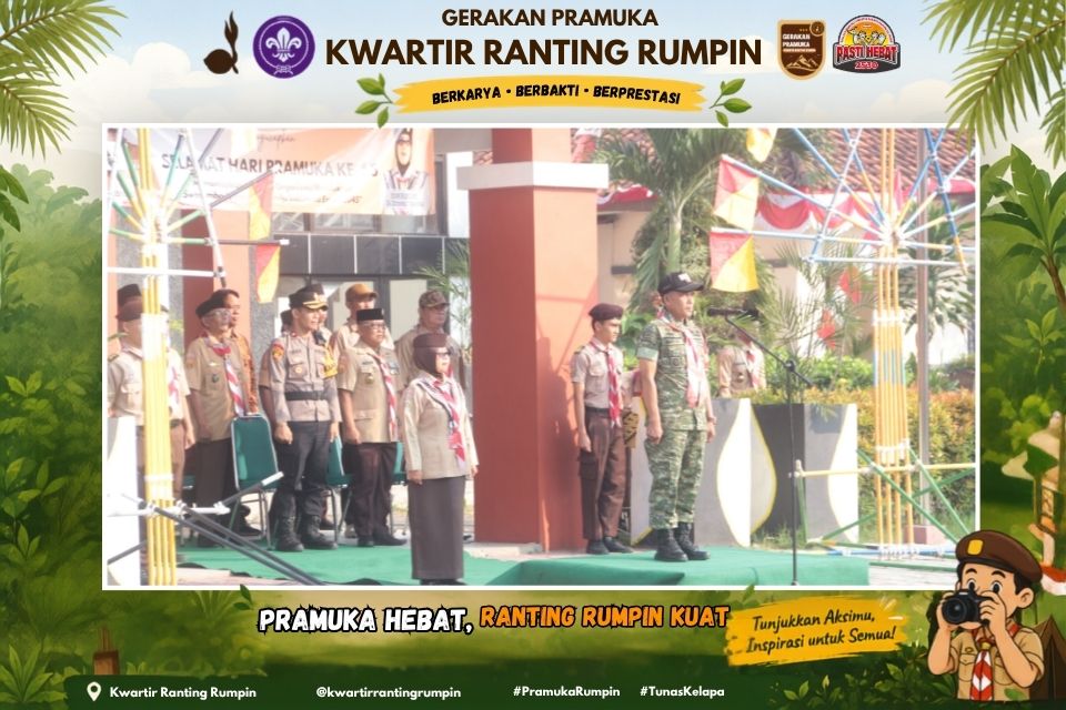 Upacara Hari Pramuka ke-65 Tingkat Kwartir Ranting Rumpin Tahun 2026