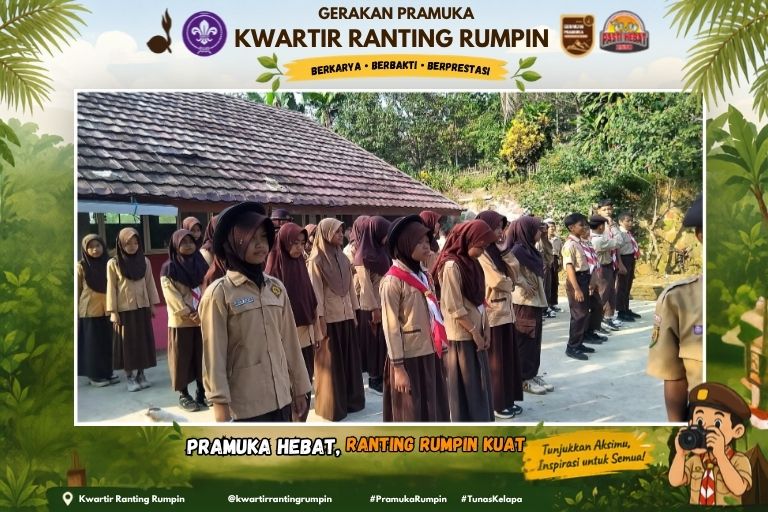 Semangat Hari Pramuka ke-65, SDN Rabak 01 Tanamkan Karakter dan Jiwa Kepramukaan Sejak Dini