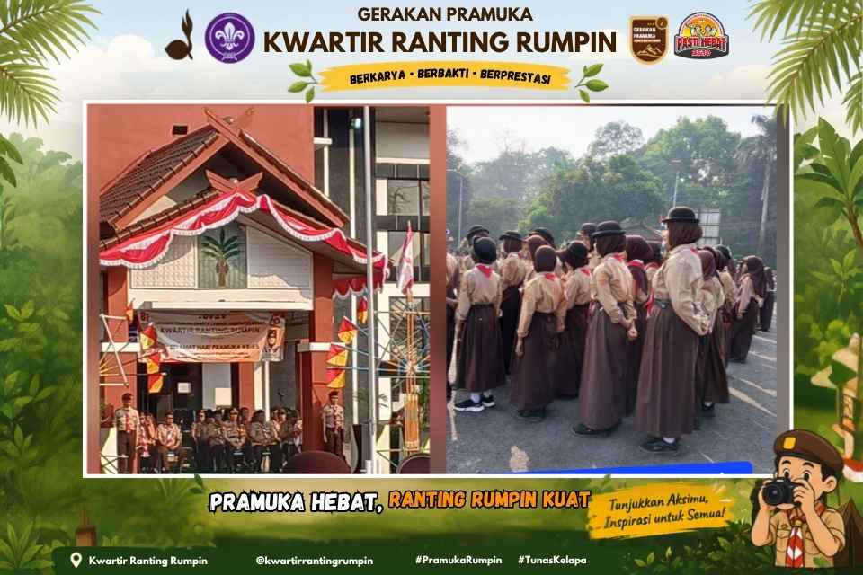 Semarak Hari Pramuka ke-65, SMPN 1 Rumpin Teguhkan Semangat Pengabdian dan Persaudaraan
