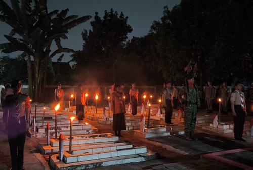Kwarran Cileungsi Ikut Sukseskan Malam Renungan Suci, Kenang Jasa Para Pahlawan