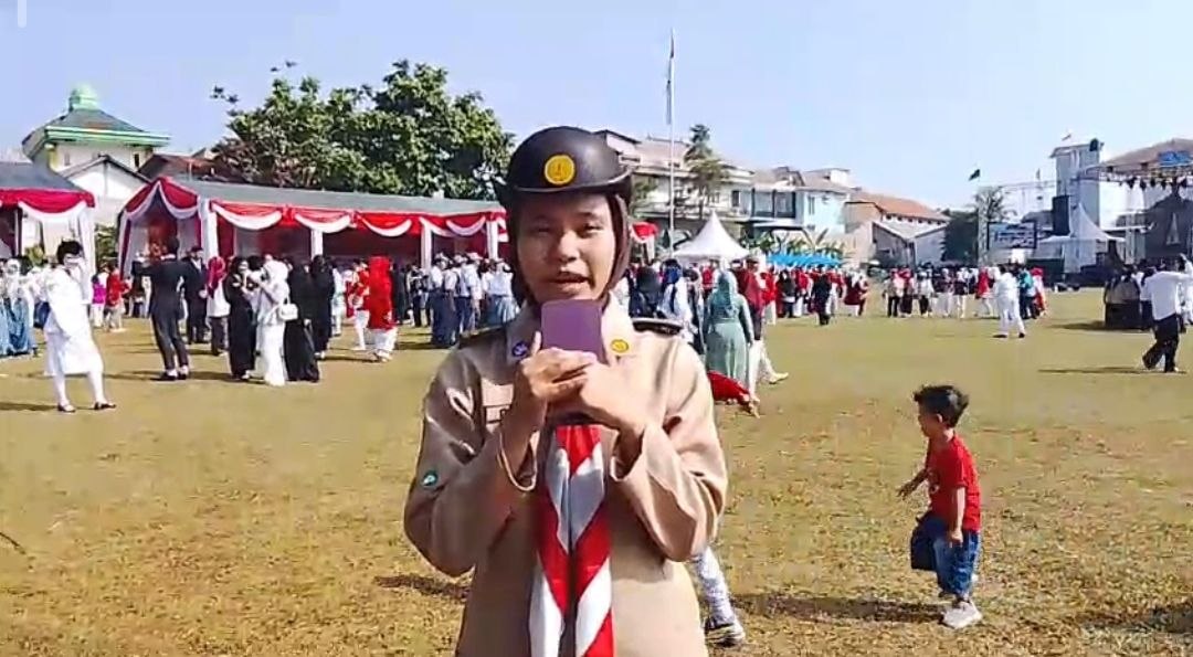 Semangat Kemerdekaan Menggema, Upacara Pengibaran Bendera Kecamatan Cibinong Berlangsung Kondusif