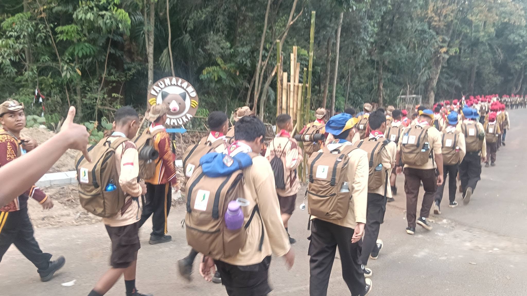 DARI ROLLER COASTER HINGGA SURVIVAL! Peserta Kempa dan kempi 1, Termasuk Kontingen Kabupaten Bogor, Tuntaskan Petualangan Ekstrem