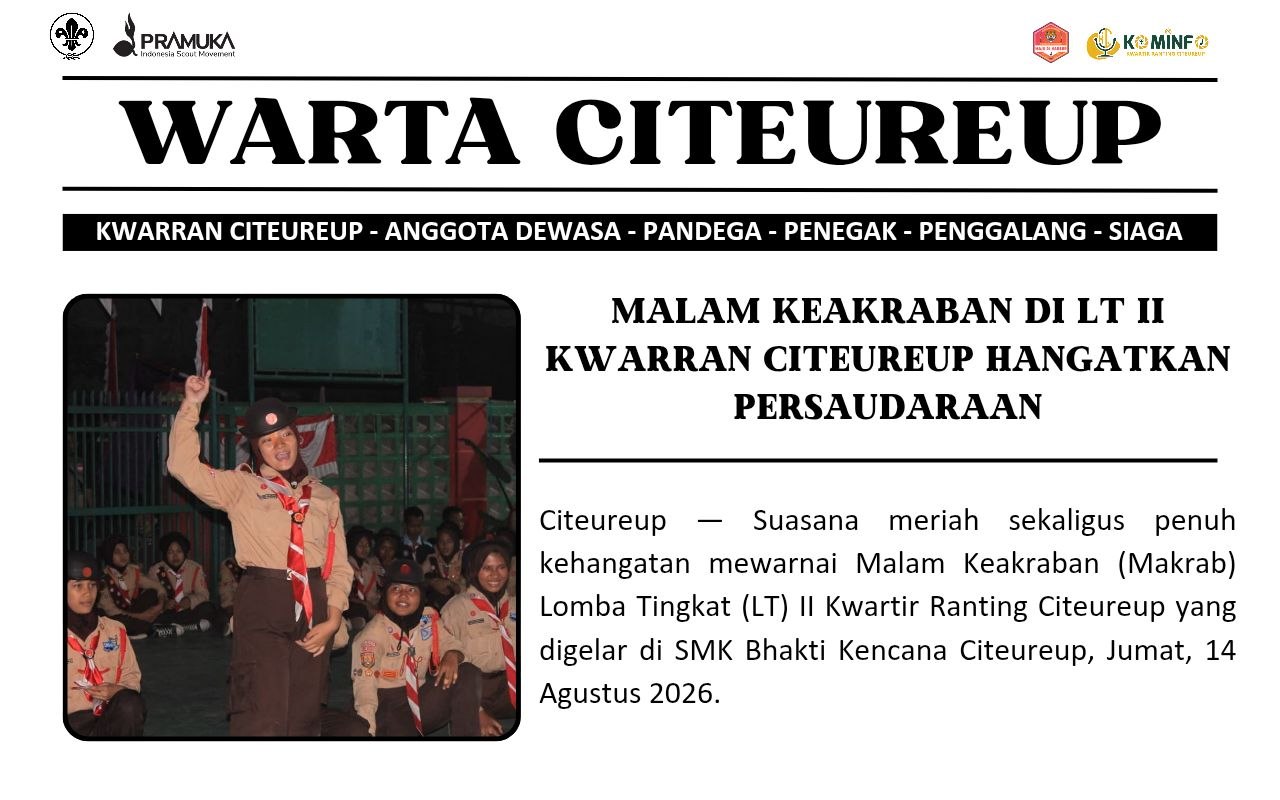 Malam Keakraban di LT II Kwarran Citeureup Hangatkan Persaudaraan,