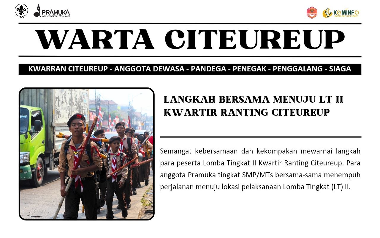Langkah Bersama Menuju LT II Kwartir Ranting Citeureup