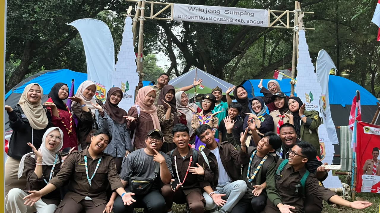 Kunjungan Ka Kwarran Leuwisadeng kepada Peserta Jambore Nasional XII Tahun 2026