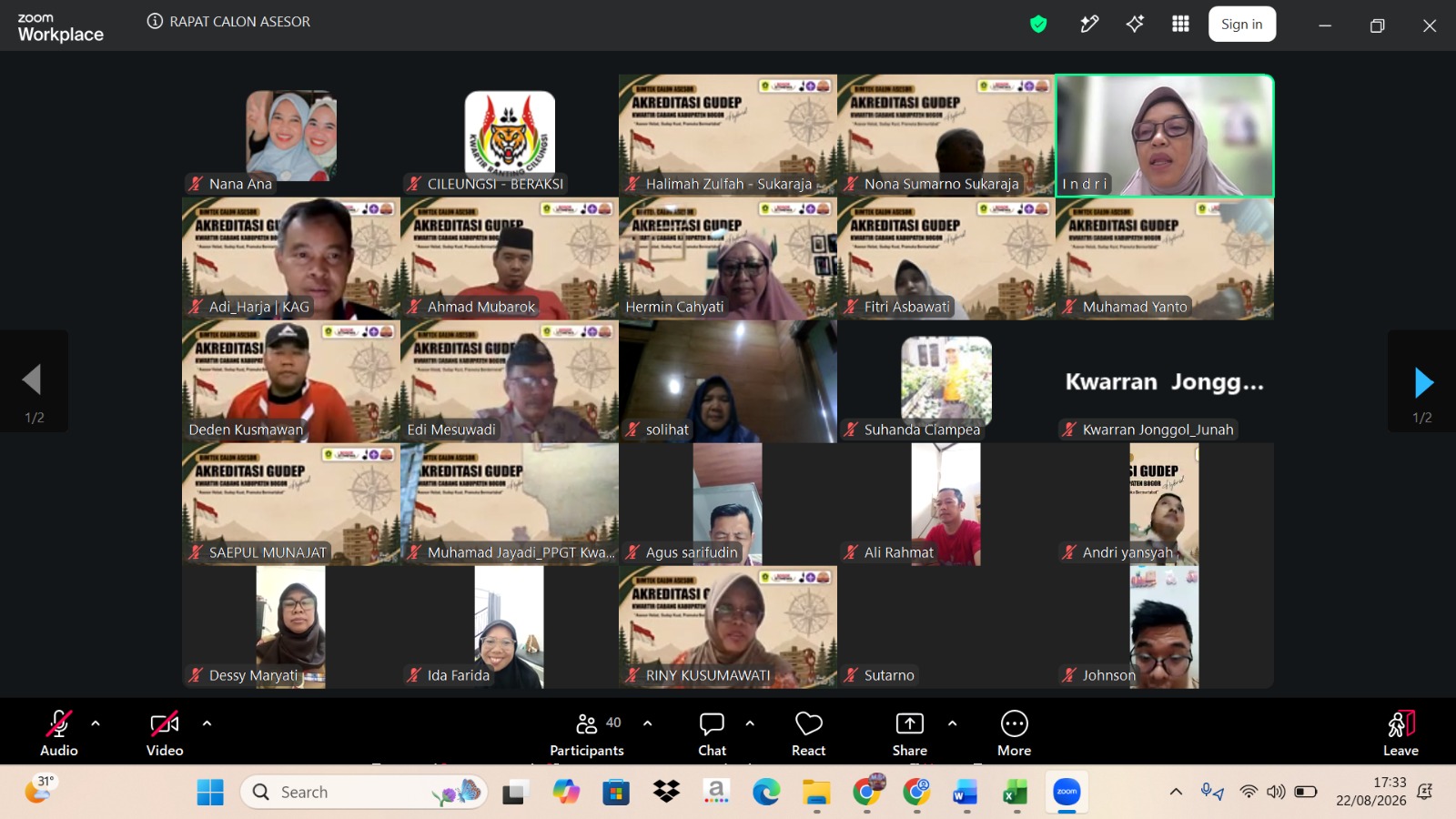 TIM KOMISI AKREDITASI GUDEP KABUPATEN BOGOR LAKSANAKAN VERIFIKASI RTL CALON ASESOR