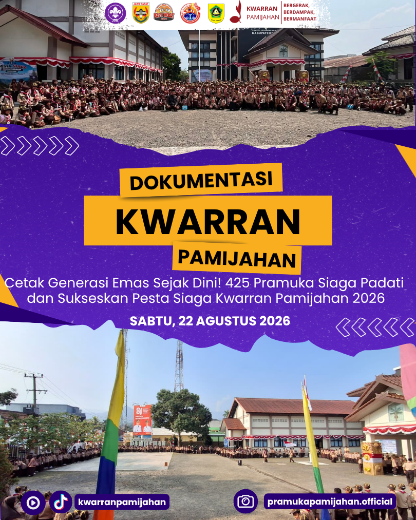 Cetak Generasi Emas Sejak Dini! 425 Pramuka Siaga Padati dan Sukseskan Pesta Siaga Kwarran Pamijahan 2026