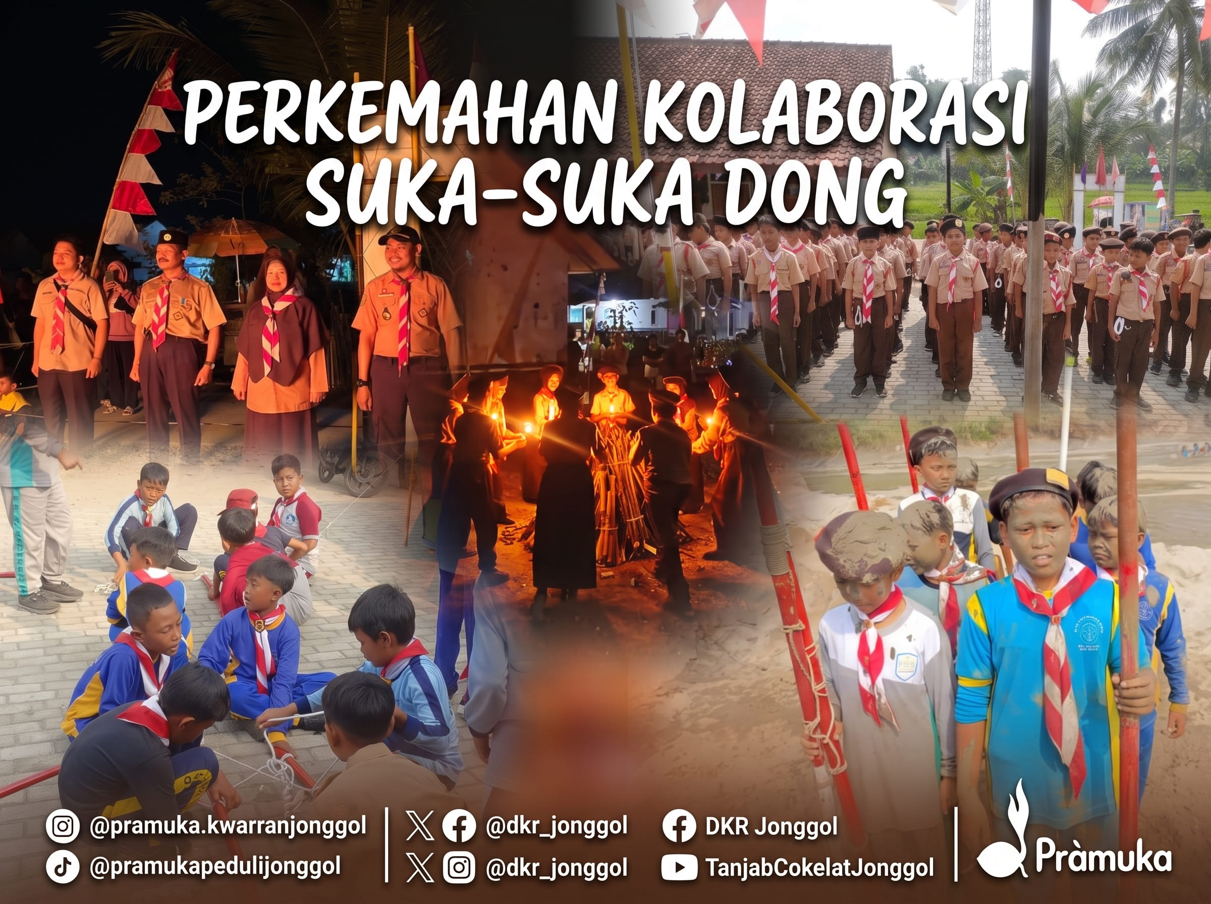 Perkuat Silaturahmi dan Karakter Peserta Didik, 4 Gudep di Jonggol Gelar Perkemahan Kolaborasi "Suka-Suka Dong"