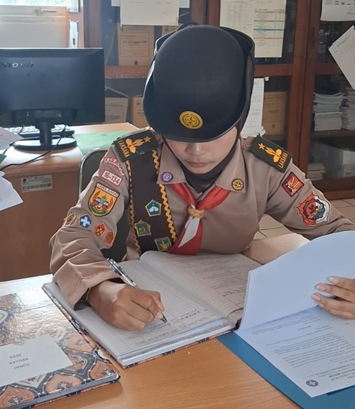 Calon Pramuka Garuda Kwarran Cileungsi Magang di PPS Griya Bina Karsa