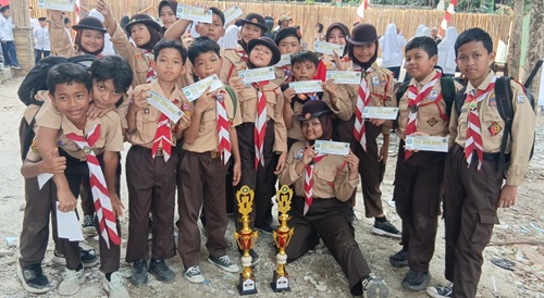 Pramuka SD Negeri Cibeureum Raih Prestasi Pada ”Green Bhakti Insani Festival 2026”