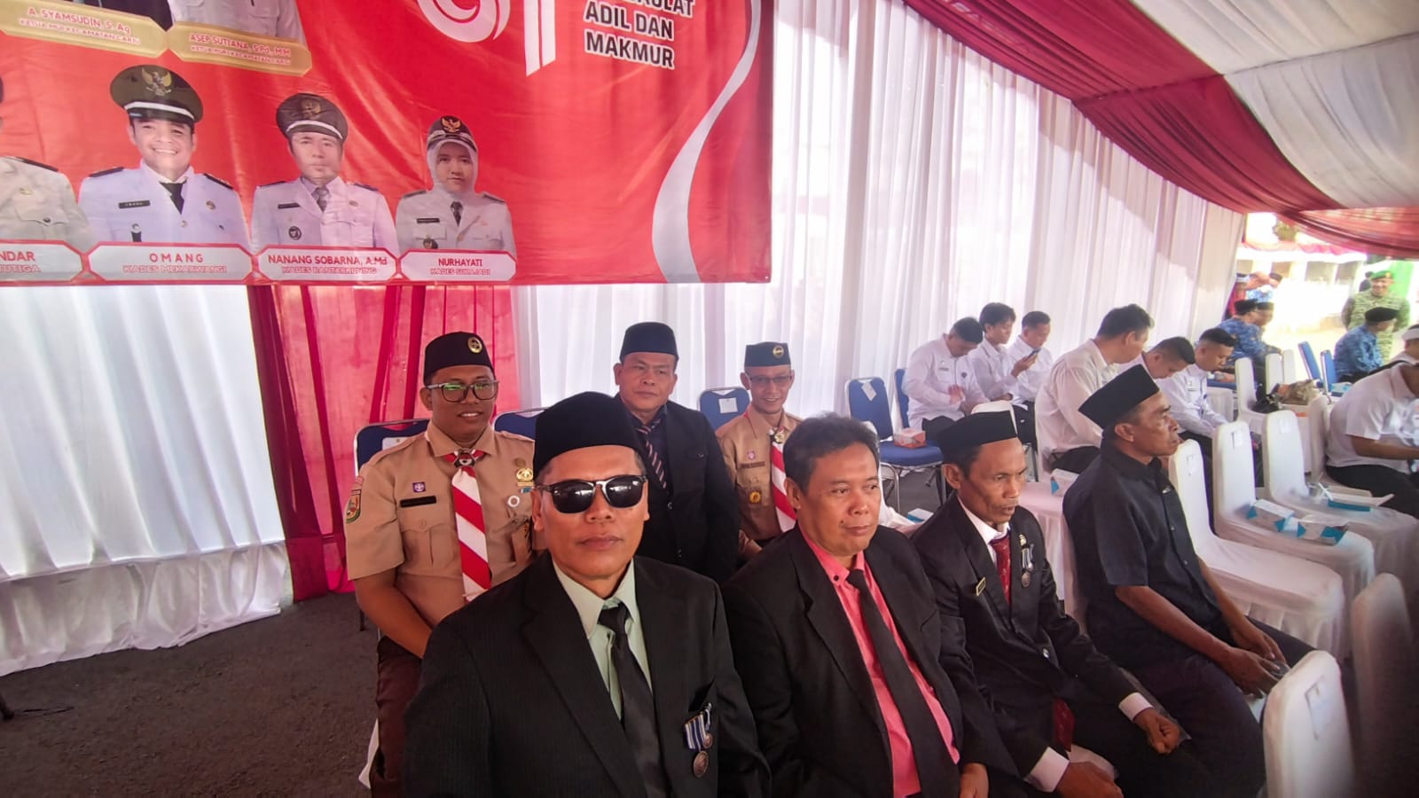 Kwarran Cariu Hadiri Upacara HUT ke-81 Kemerdekaan Republik Indonesia