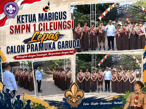 Calon Pramuka Garuda SMPN 1 Cileungsi Dilepas Ketua Mabigus