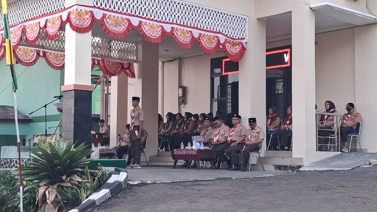 Kwarran Tamansari Gelar Upacara HUT Pramuka ke-65