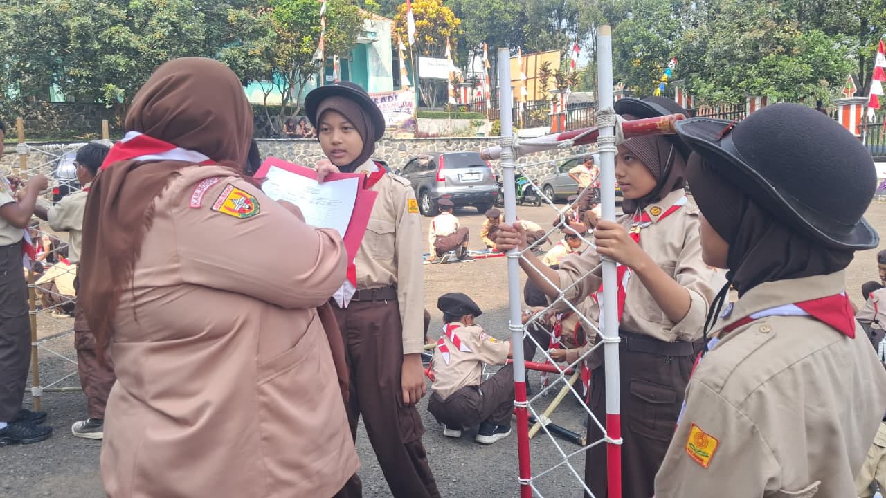 Kwarran Tamansari Gelar Gladi Tangkas Medan Pramuka SD/MI dan SMP