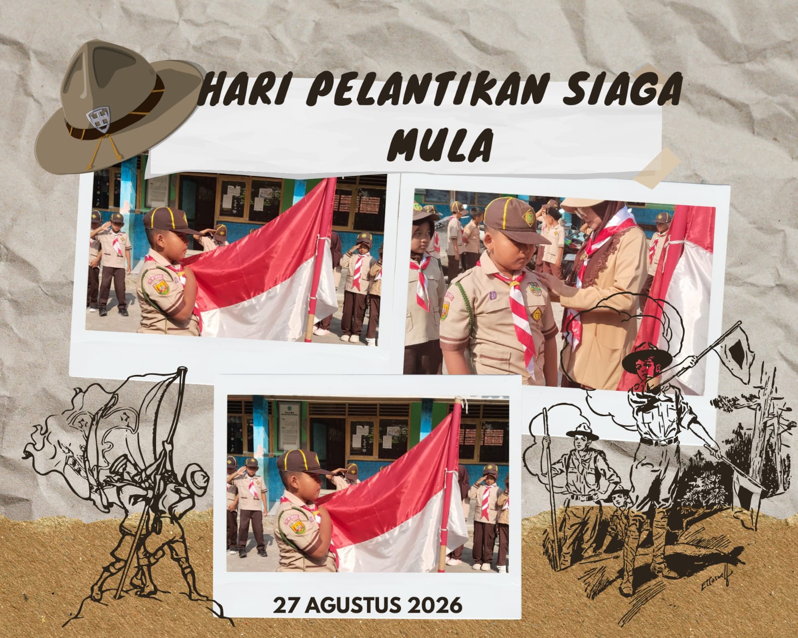 ⚜️🐿️ Resmi Menjadi Siaga Mula! MIS Darul Ulum Gelar Pelantikan Anggota Pramuka