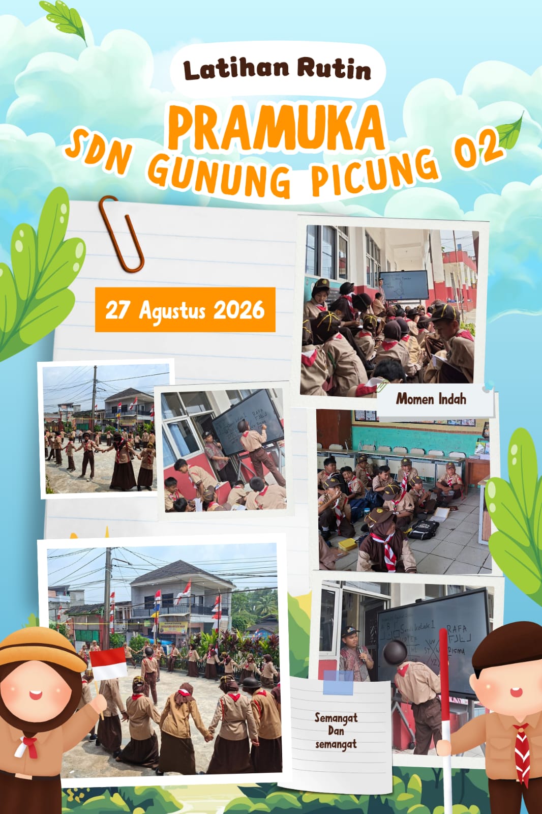 ⚜️🔐 Asah Ketelitian dan Kecerdasan! Pramuka SDN Gunung Picung 02 Pelajari Sandi Kotak 1 dan 2