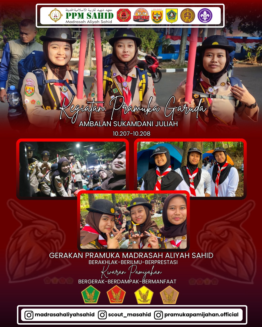 ⚜️🏅 Pramuka Garuda MA Sahid Awali Bulan Agustus dengan Semangat Pencapaian