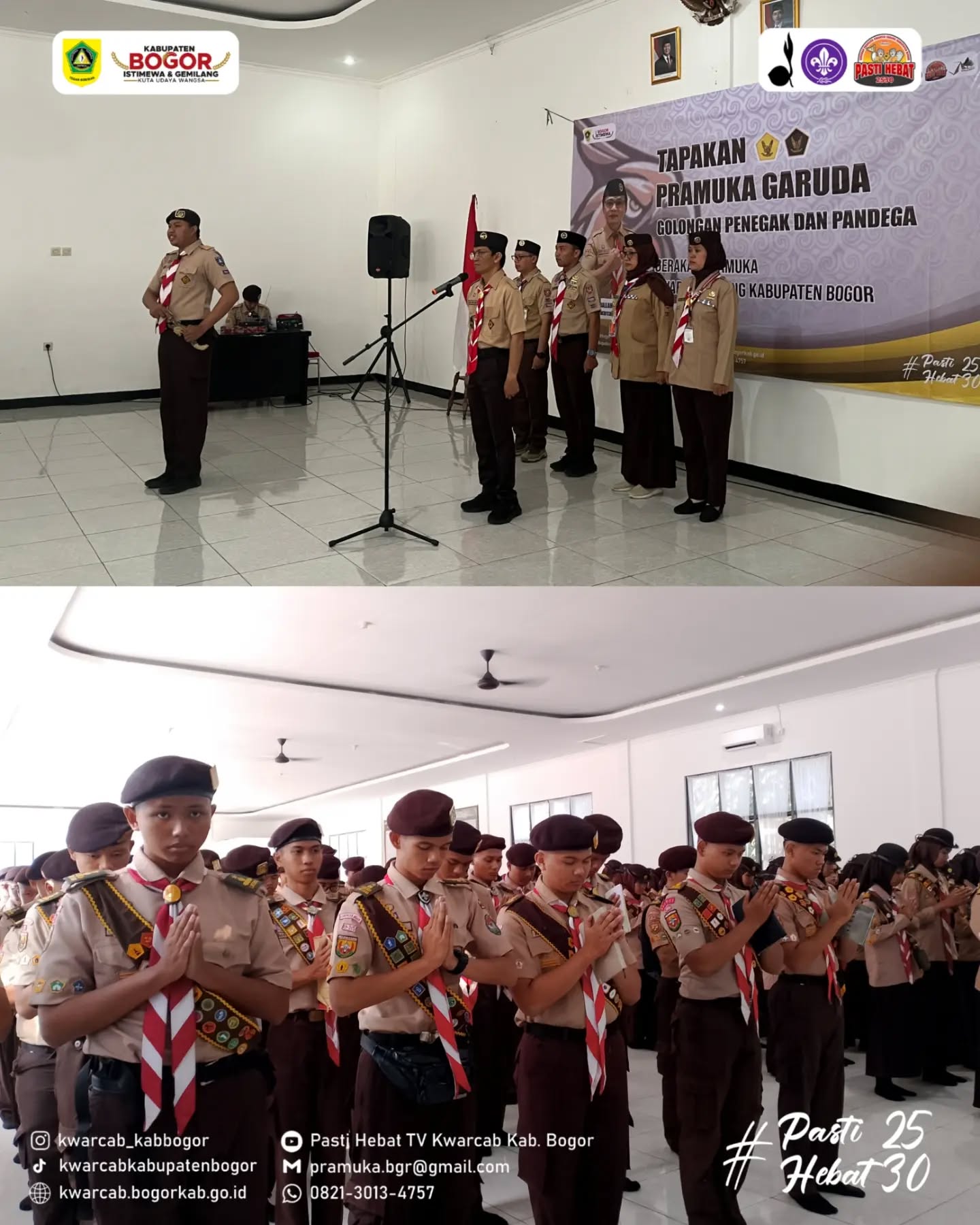 TAPAKAN PRAMUKA GARUDA ANGKATAN III RESMI DIBUKA, CALON GARUDA KABUPATEN BOGOR SIAP TERBANG TINGGI