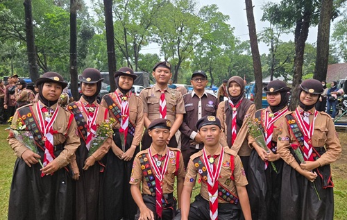 Penggalang SMPIT Citra Nuansa Dikukuhkan sebagai Pramuka Garuda Kwarcab Bogor