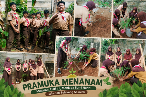 Pramuka SDN Cipicung 05 Tanam Pohon, Wujudkan Kepedulian terhadap Lingkungan