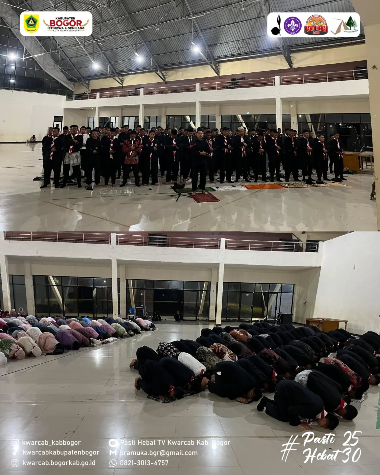 Menjaga Ketakwaan di Tengah Aktivitas, Pramuka Penegak Laksanakan Salat Berjamaah
