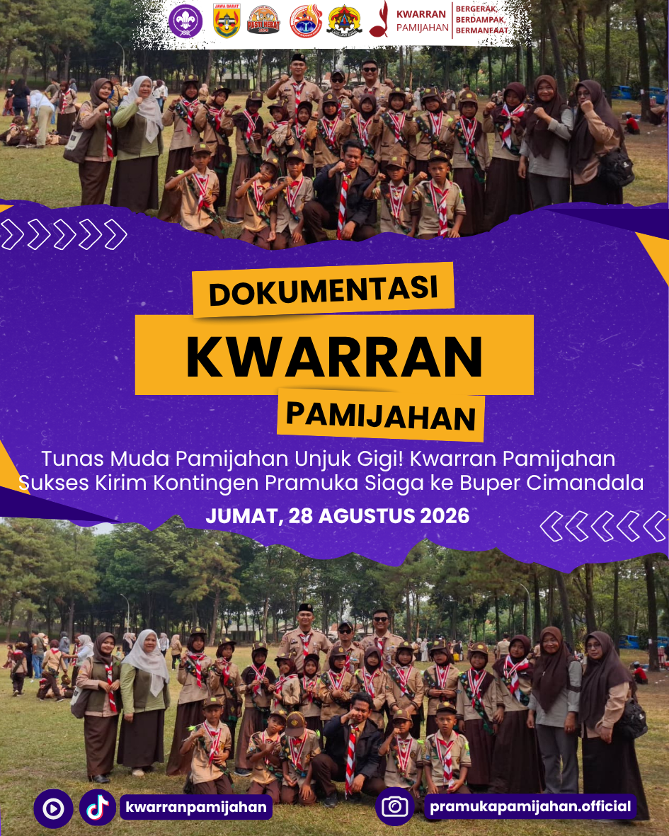 Tunas Muda Pamijahan Unjuk Gigi! Kwarran Pamijahan Sukses Kirim Kontingen Pramuka Siaga ke Buper Cimandala