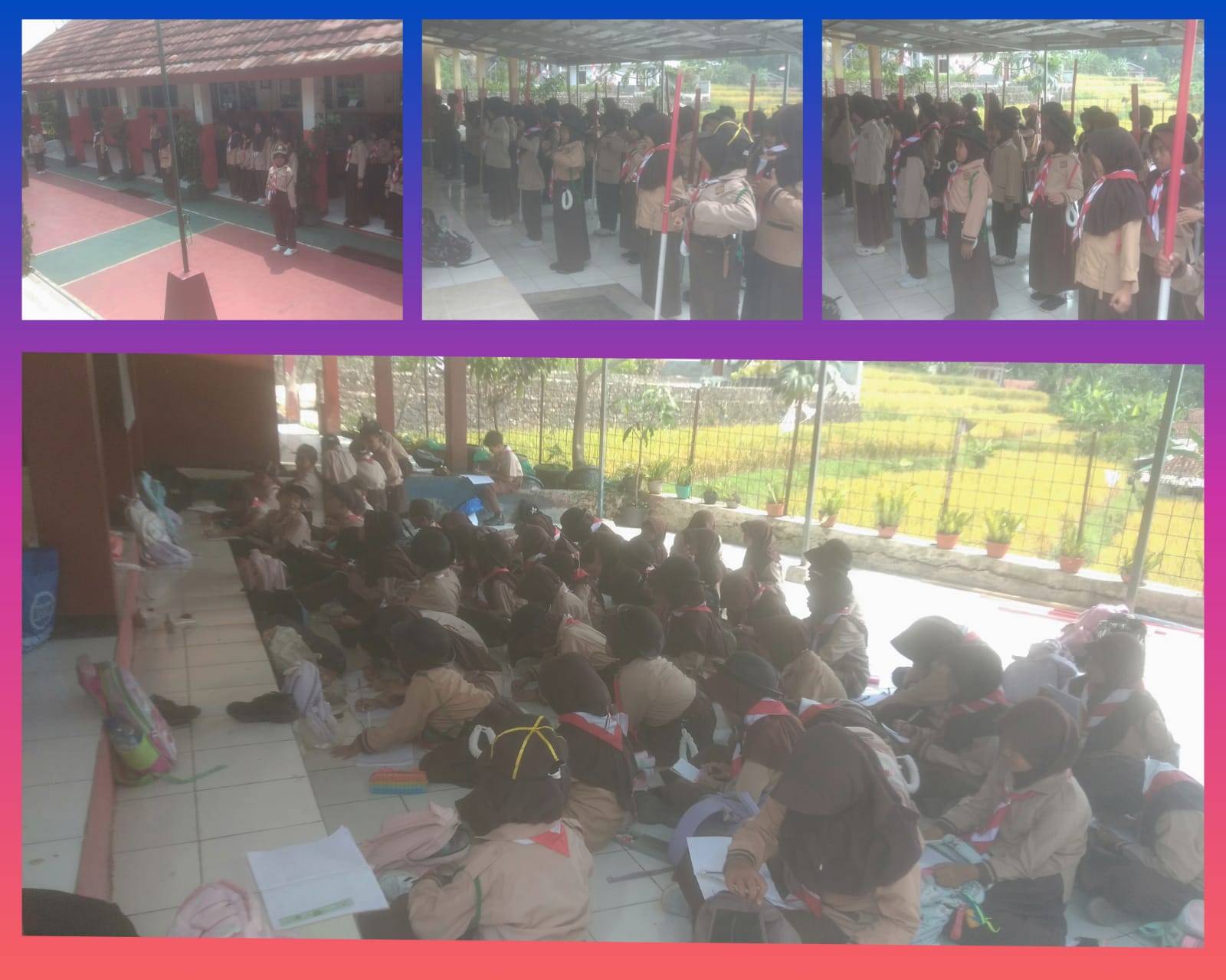 Asah Otak dan Ketangkasan Fisik! Pramuka SDN Gunung Picung 07 Sukses Gelar Latihan Rutin PBB dan Sandi Kotak 2