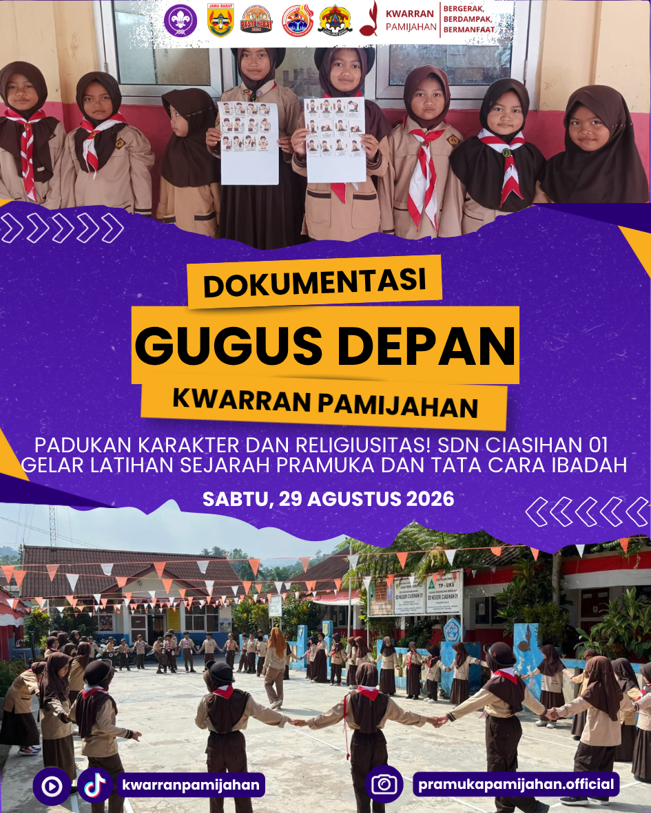 Padukan Karakter dan Religiusitas! SDN Ciasihan 01 Gelar Latihan Sejarah Pramuka dan Tata Cara Ibadah