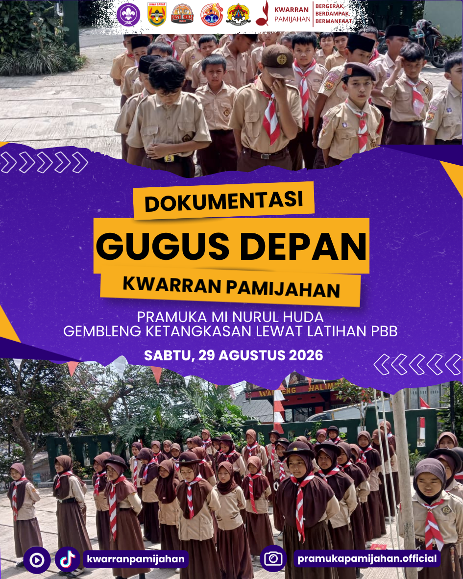 Galang Kedisiplinan dan Kekompakan! Pramuka MI Nurul Huda Gembleng Ketangkasan Lewat Latihan PBB