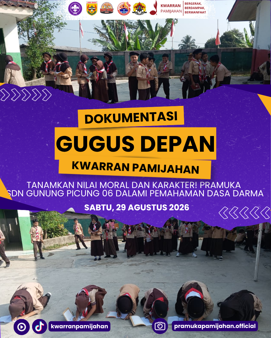 Tanamkan Nilai Moral dan Karakter! Pramuka SDN Gunung Picung 06 Dalami Pemahaman Dasadarma