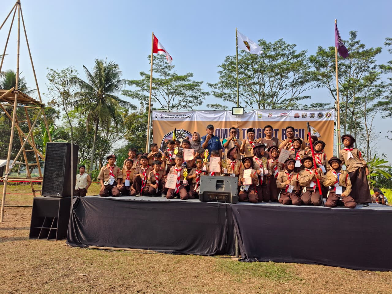 Ukir Prestasi Membanggakan, SDN Jagatamu Raih Juara Umum Tingkat SD/MI pada LT-II Kwarran Cariu