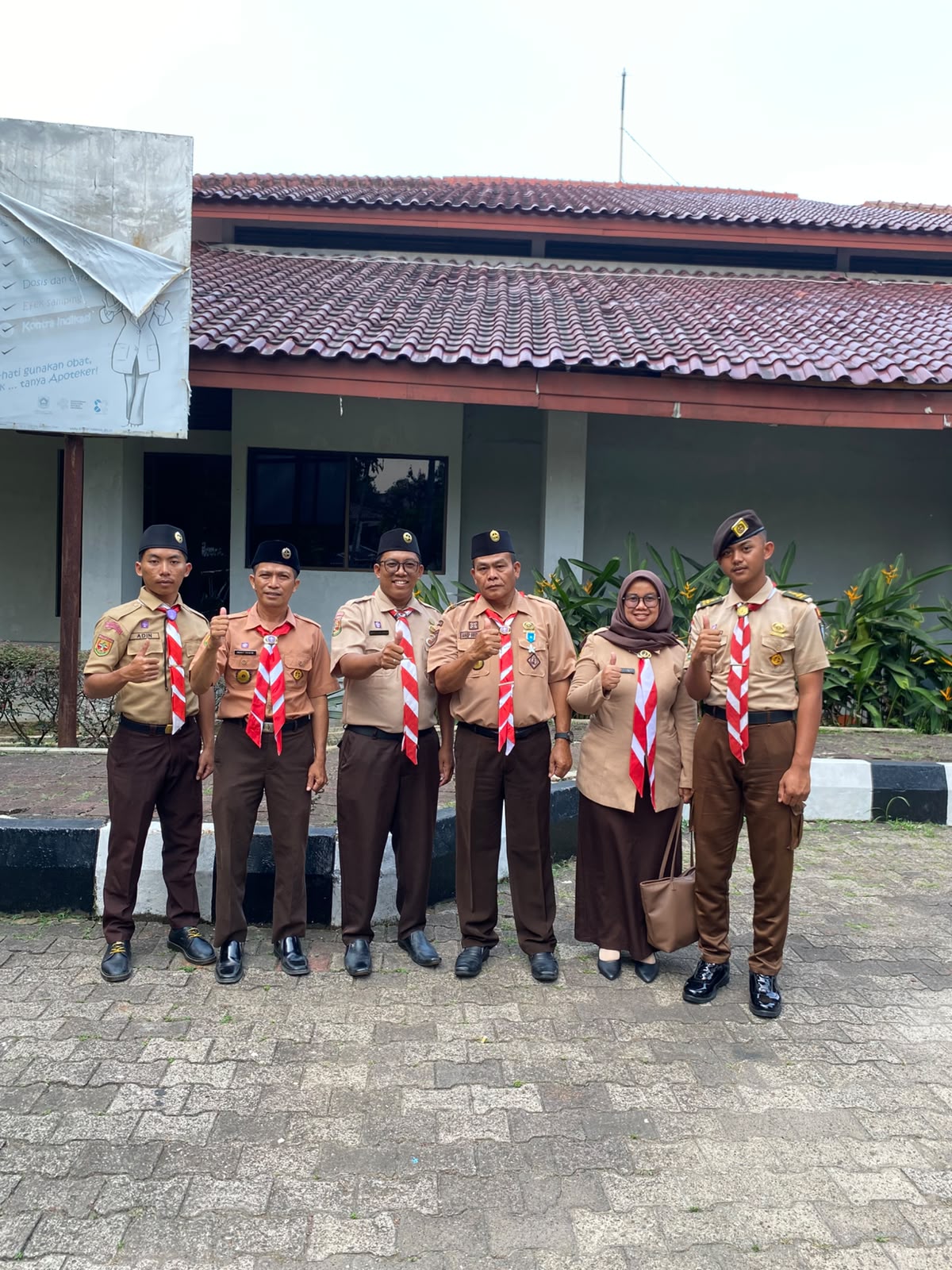 Hadiri Upacara Peringatan Hari Pramuka ke-65 Tingkat Kwarcab Kab. Bogor, Jajaran Pengurus Kwarran Cariu Tampil Solid