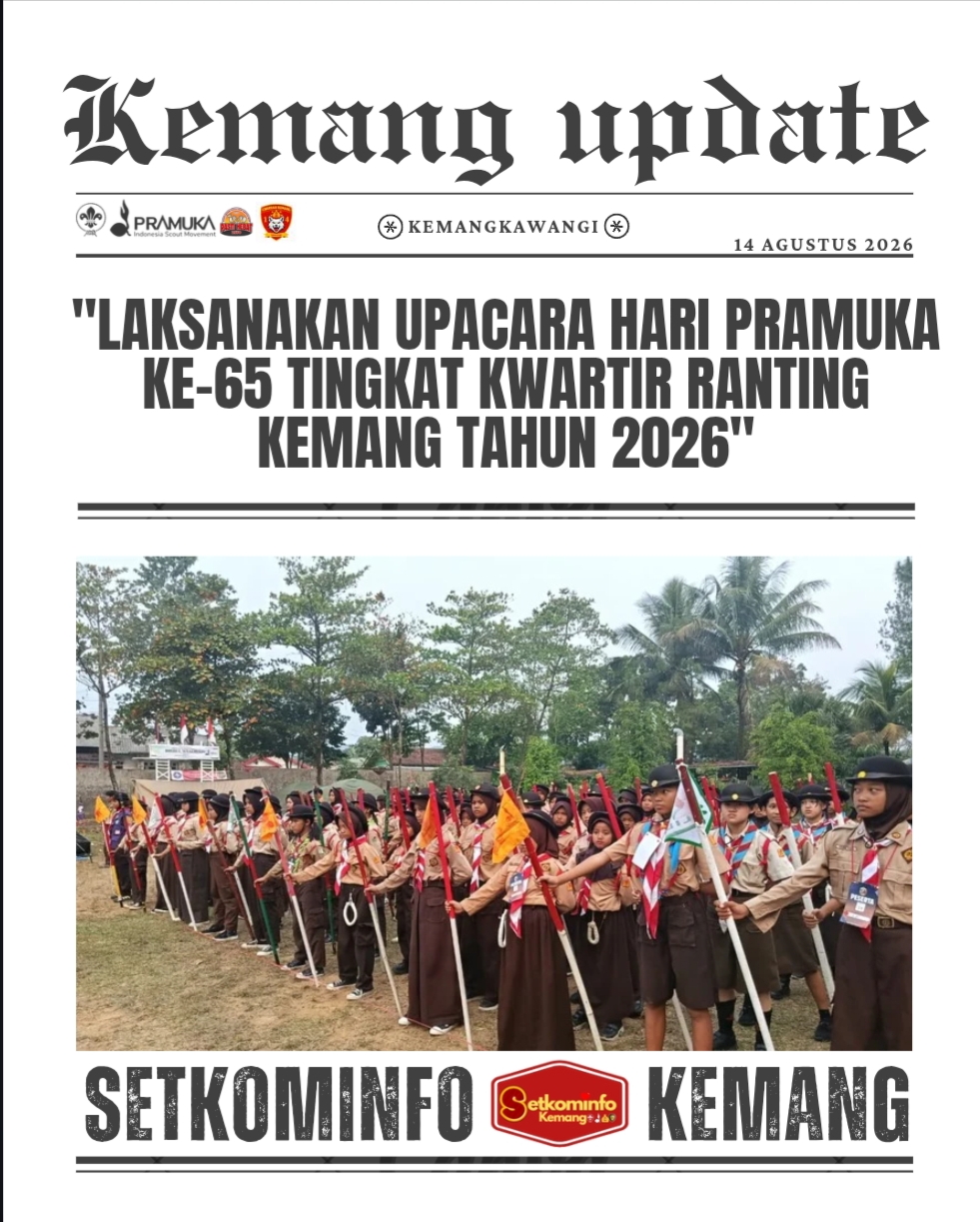 Laksanakan Upacara Hari Pramuka Ke-65 Tingkat Kwartir Ranting Kemang Tahun 2026