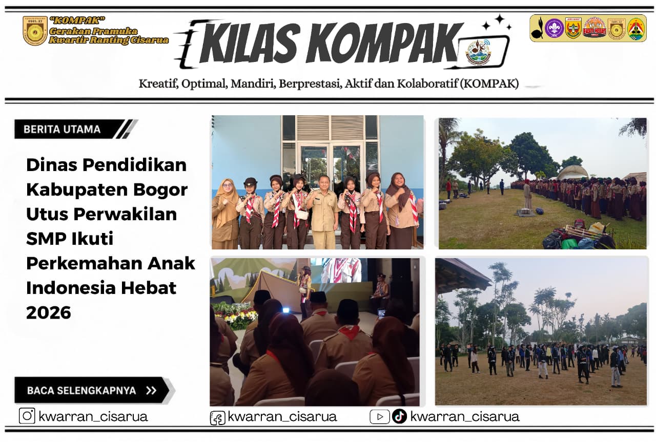 Dinas Pendidikan Kabupaten Bogor Utus Perwakilan SMP Ikuti Perkemahan Anak Indonesia Hebat 2026