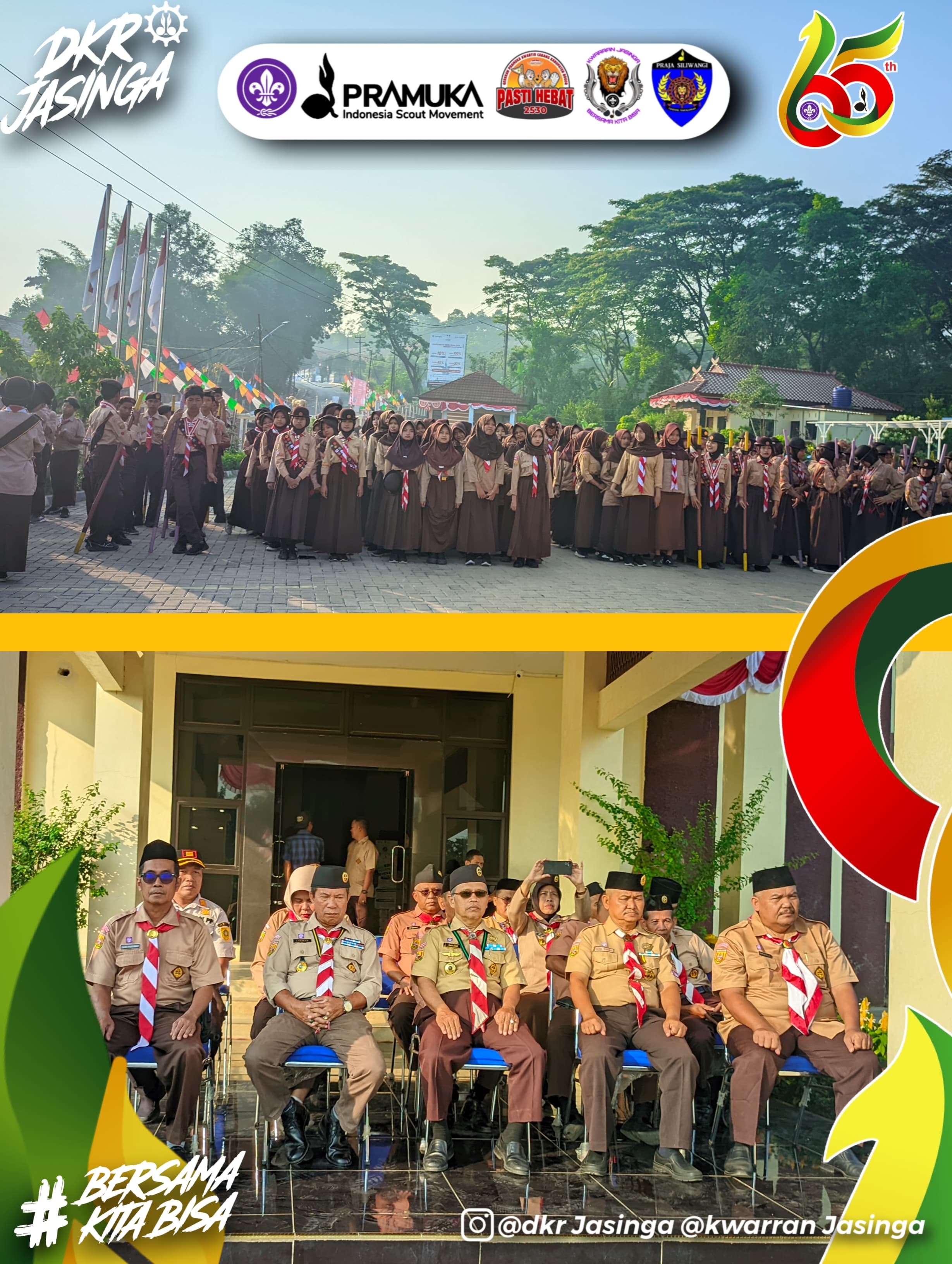 Semarak HUT Pramuka ke-65, Kwartir Ranting Jasinga Gelar Upacara dengan Lebih dari 500 Peserta.