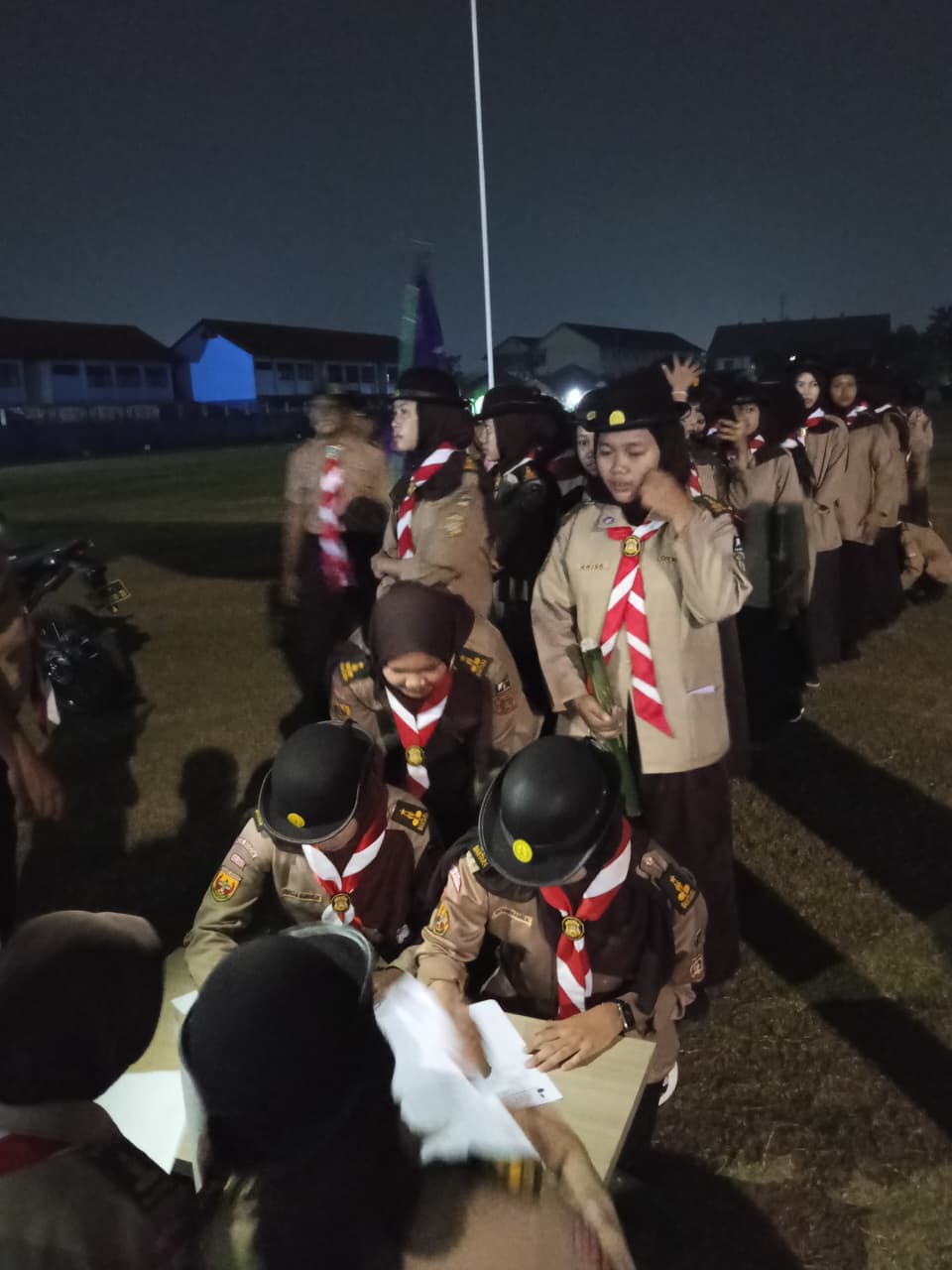Registrasi Peserta Pawai Obor