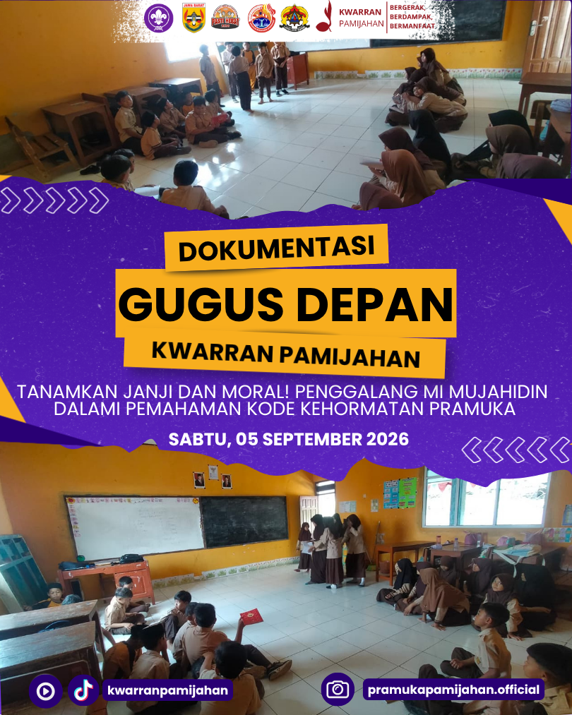 Tanamkan Janji dan Moral! Penggalang MI Mujahidin Dalami Pemahaman Kode Kehormatan Pramuka