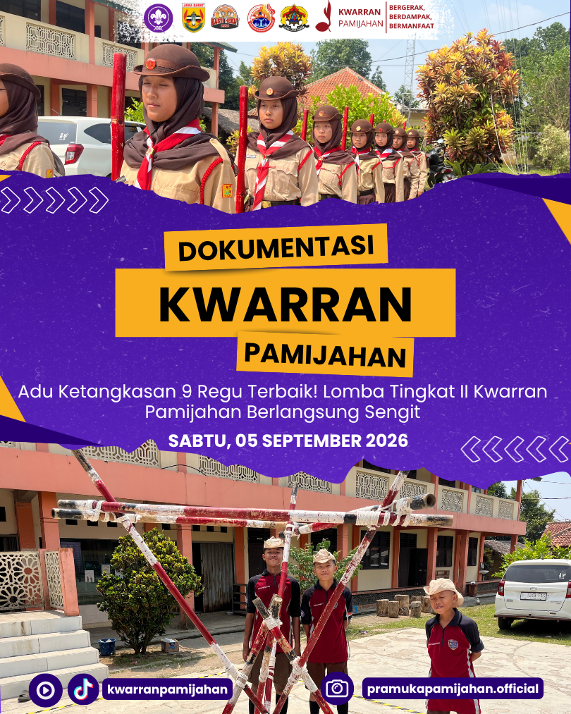 Adu Ketangkasan 9 Regu Terbaik! Lomba Tingkat II Kwarran Pamijahan Berlangsung Sengit
