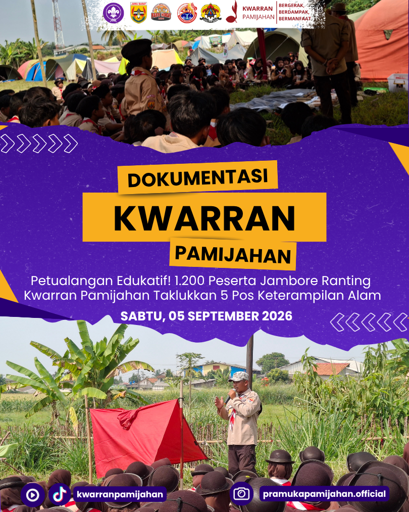 Petualangan Edukatif! 1.200 Peserta Jambore Ranting Kwarran Pamijahan Taklukkan 5 Pos Keterampilan Alam