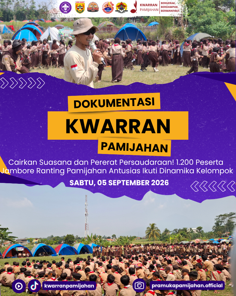 Cairkan Suasana dan Pererat Persaudaraan! 1.200 Peserta Jambore Ranting Pamijahan Antusias Ikuti Dinamika Kelompok