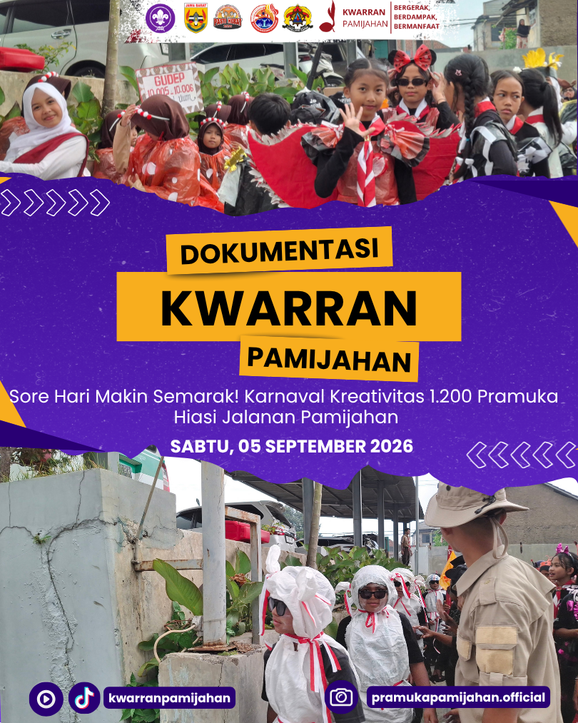 Sore Hari Makin Semarak! Karnaval Kreativitas 1.200 Pramuka Hiasi Jalanan Pamijahan