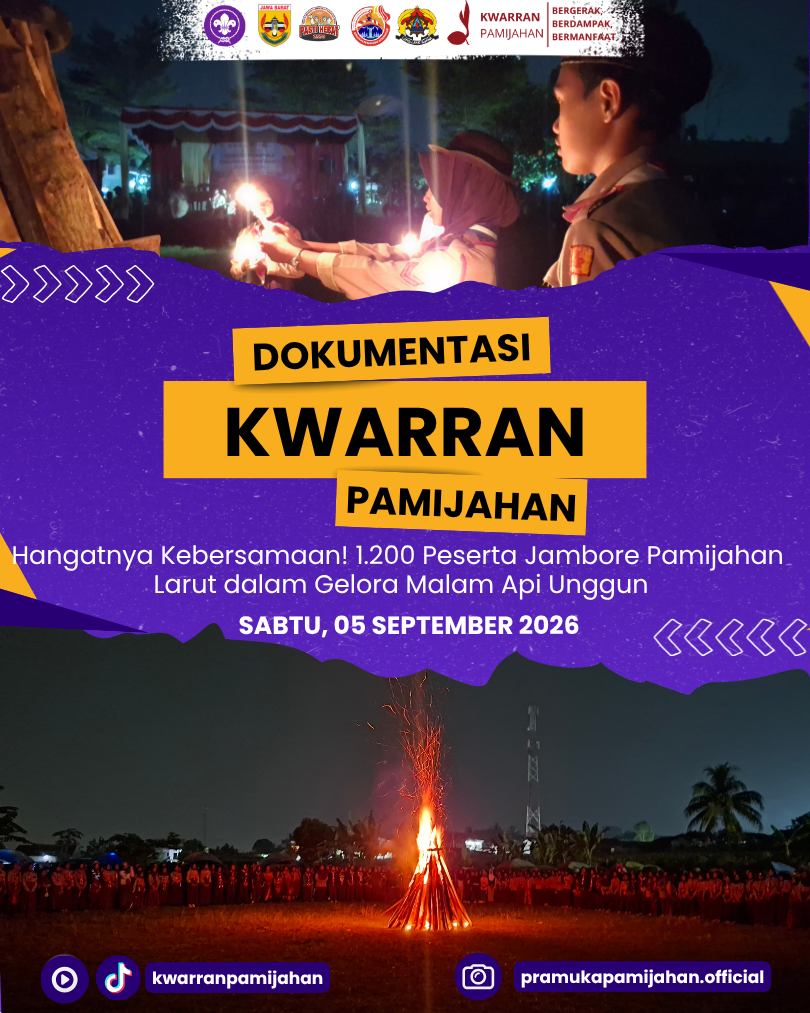 Hangatnya Kebersamaan! 1.200 Peserta Jambore Pamijahan Larut dalam Gelora Malam Api Unggun