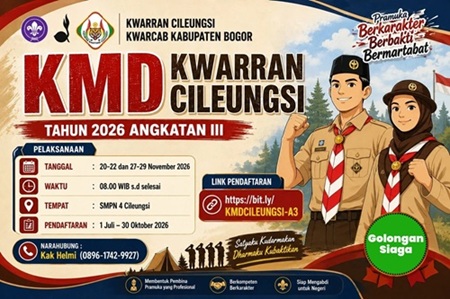 Kwarran Cileungsi Siapkan KMD Siaga, Tingkatkan Kompetensi Pembina