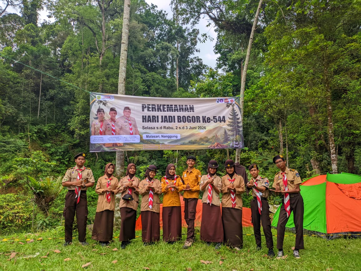 Bersatu di Lereng Malasari, Pramuka Jasinga Ramaikan Perayaan 544 Tahun Kabupaten Bogor