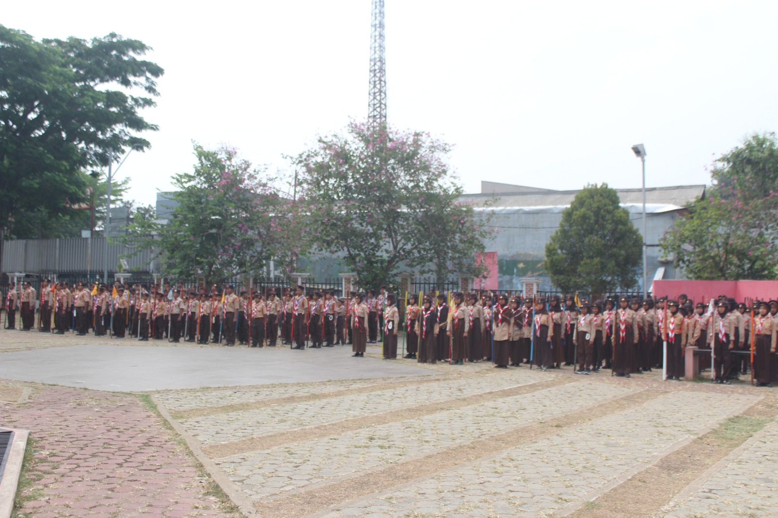 Upacara Pembukaan Lomba Tingkat II Digelar di Alun-Alun Kecamatan Leuwiliang