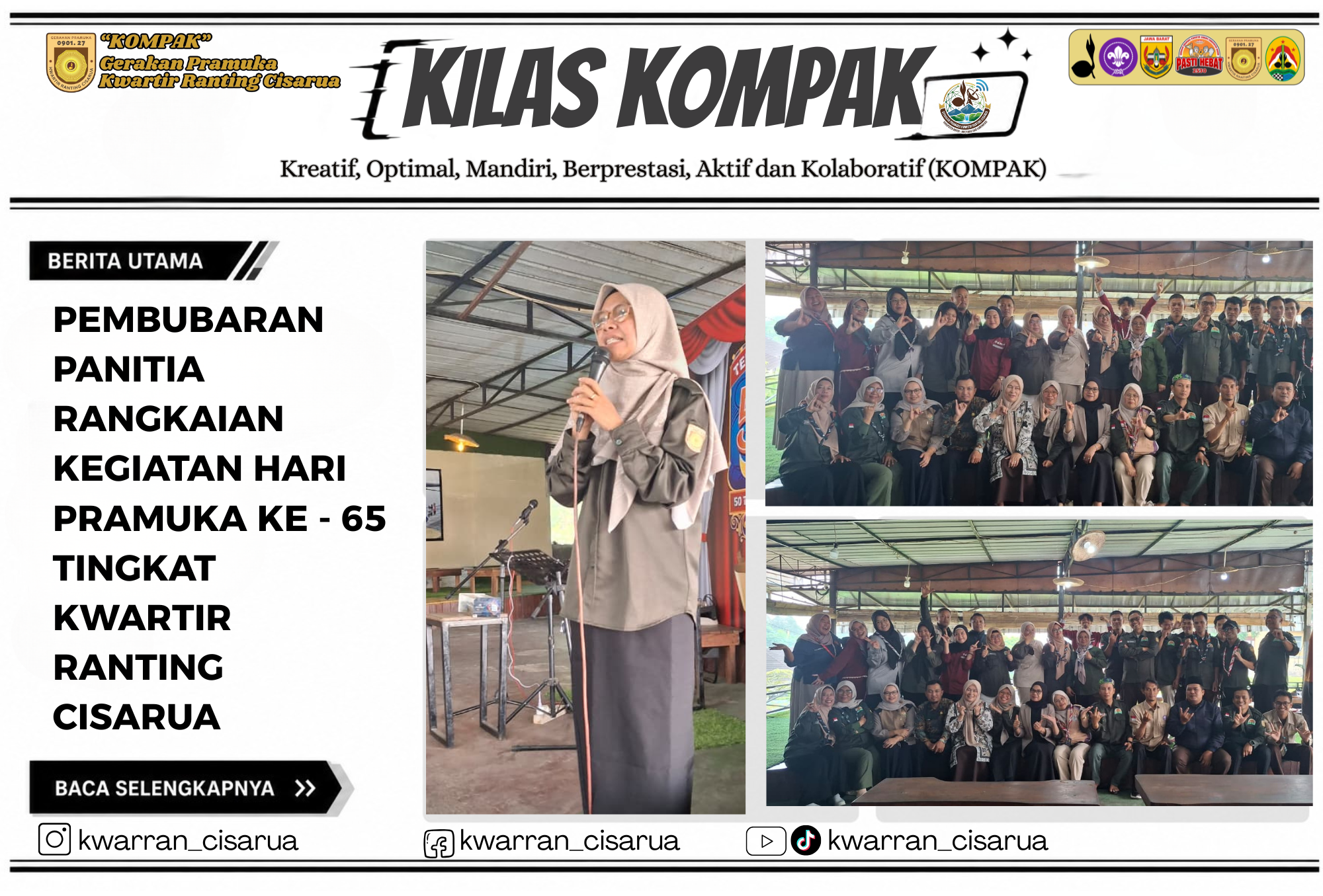 PEMBUBARAN PANITIA GIAT RANGKAIAN HUT PRAMUKA KE - 65 TAHUN 2026