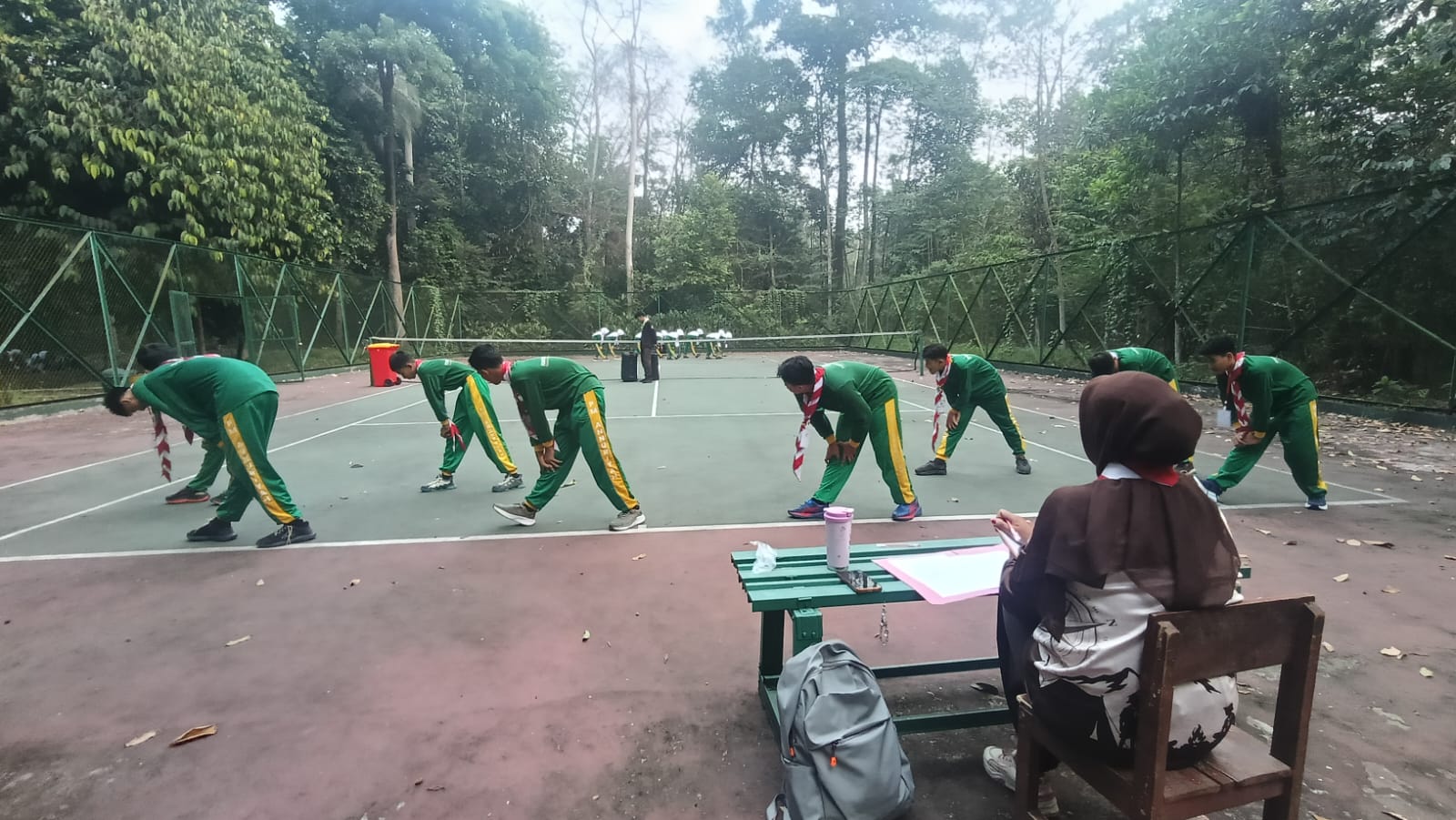 SEMANGAT DAN KEKOMPAKAN WARNAI LOMBA SENAM PRAMUKA HARI KEDUA LT-II KWARRAN RUMPIN