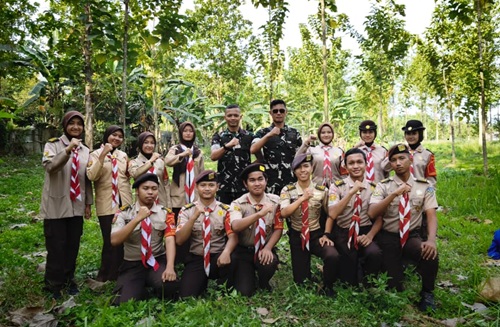 Saka Wirakartika Kwarran Cileungsi Latih Keterampilan Navigasi Darat